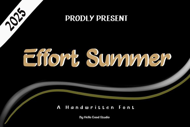 Preview of Effort Summer Font