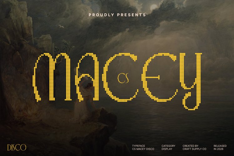 Preview of CS Macey Disco Font