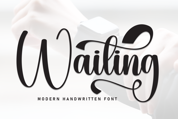 Preview of Waiting Font