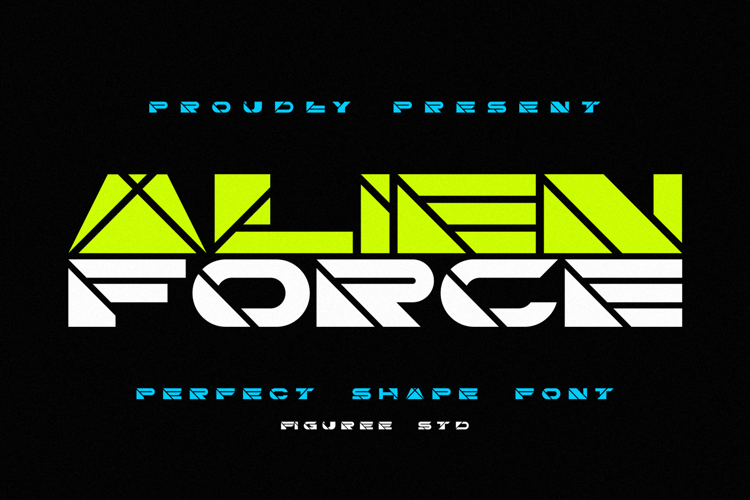 Preview of Alien Force Font