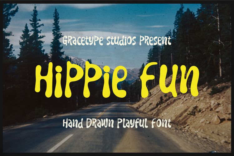 Preview of Hippie Fun Font