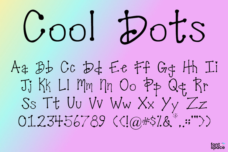 Cool Dots Font ARRF Designs FontSpace