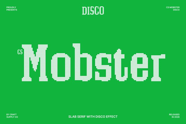 Preview of CS Mobster Disco Font