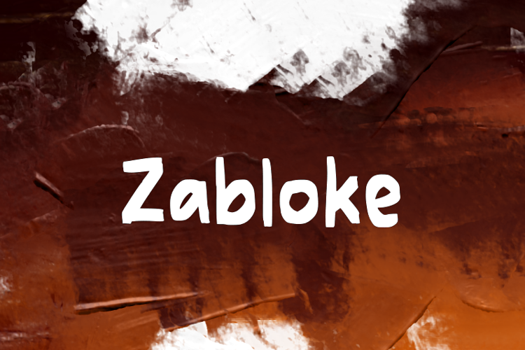 Preview of z  Zabloke Font