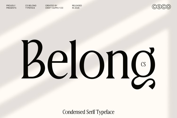 Preview of CS Belong Font