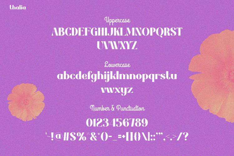 Preview of Thalia Font