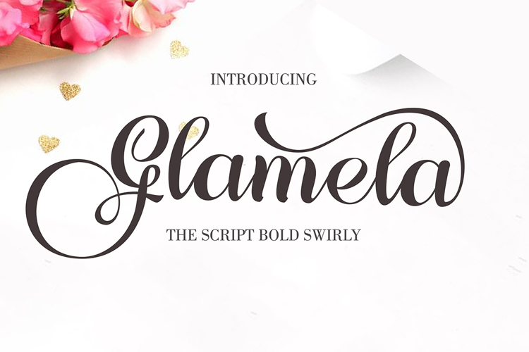 Glamela Script Font