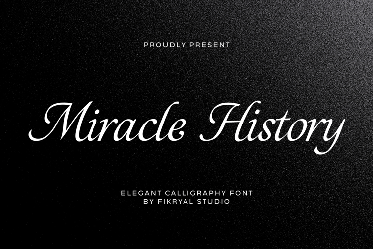 Preview of Miracle History Font