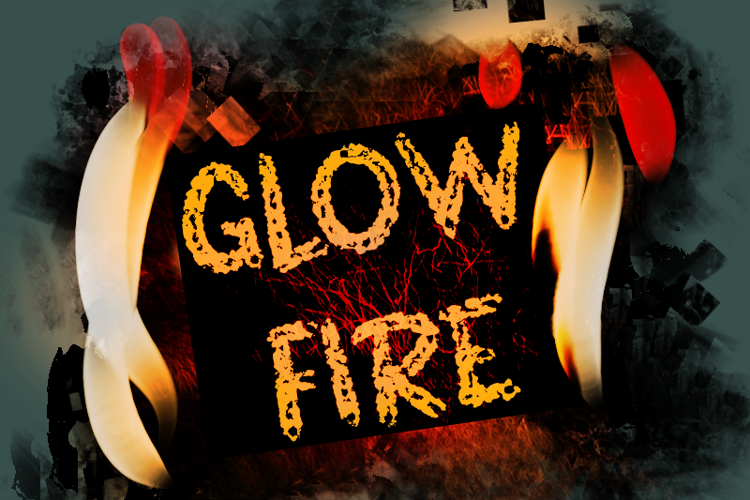 g Glow Fire Font