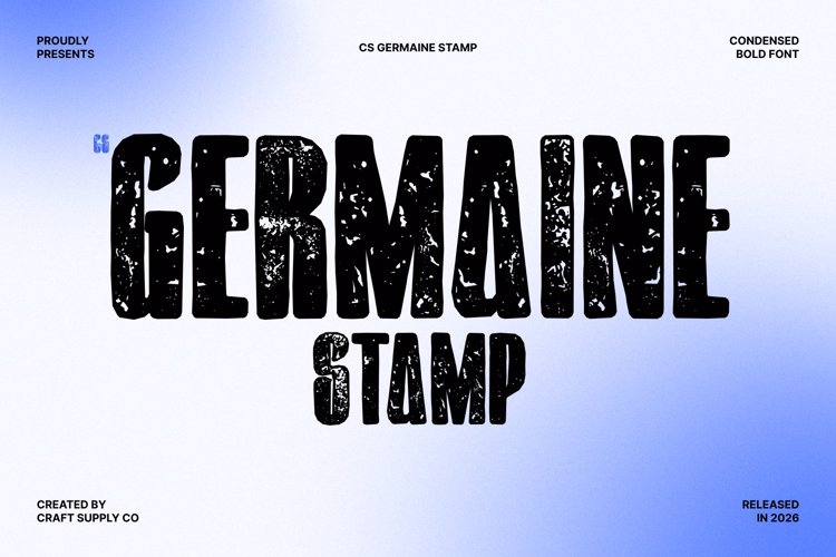 Preview of CS Germaine Stamp Font