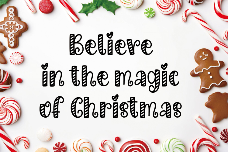 Preview of CHRISTMAS CANDY Font