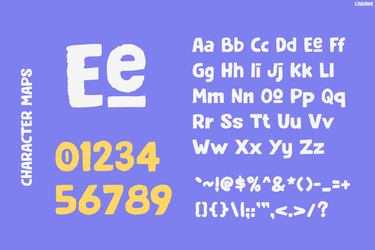 Preview of Carana Font