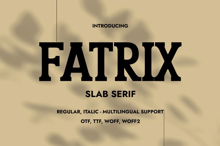 Preview of Fatrix Font