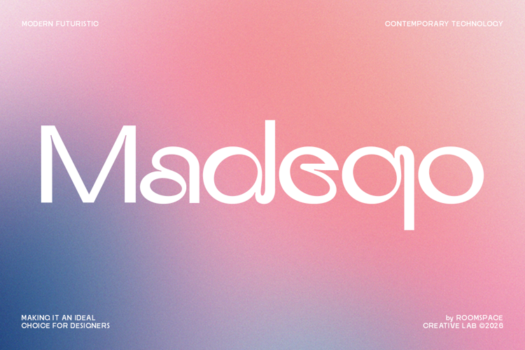 Preview of Madeqo - Font