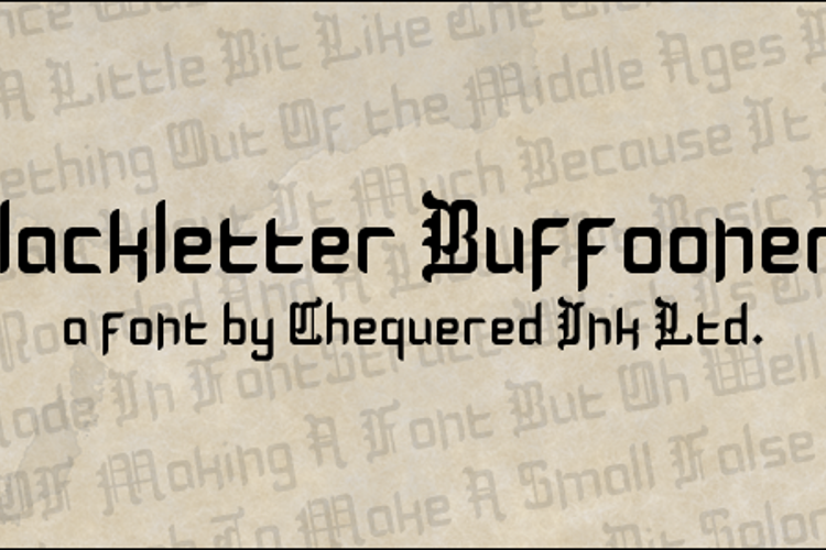 Blackletter Buffoonery Font