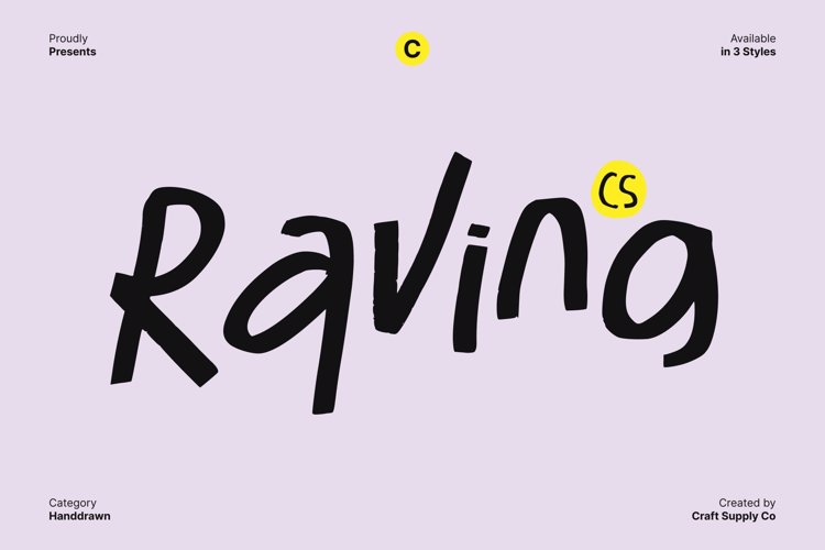 Preview of CS Raving Font