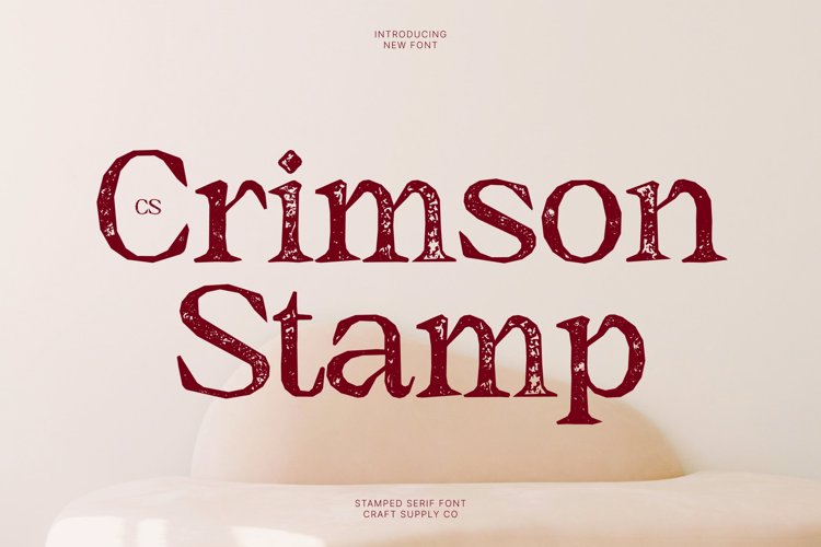 Preview of CS Crimson Stamp Font