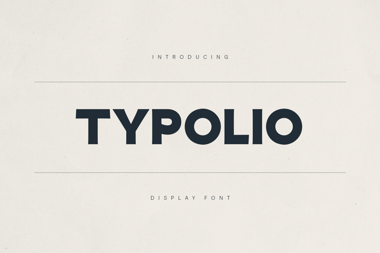Preview of Typolio Font