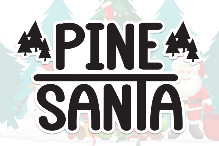 Preview of Pine Santa Font