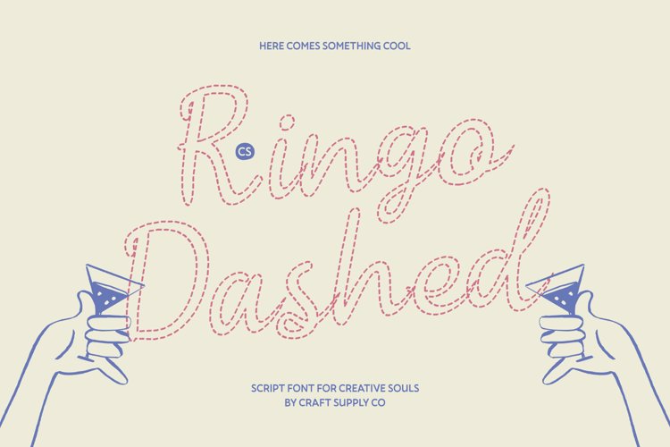 Preview of CS Ringo Dashed Font