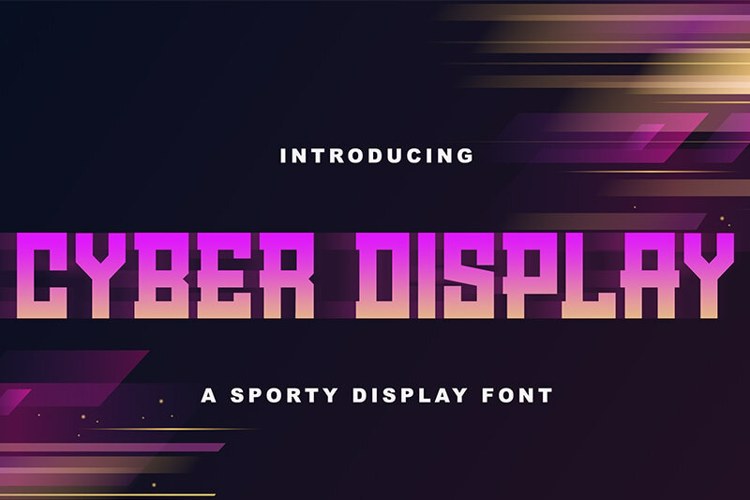 Cyber Display Font