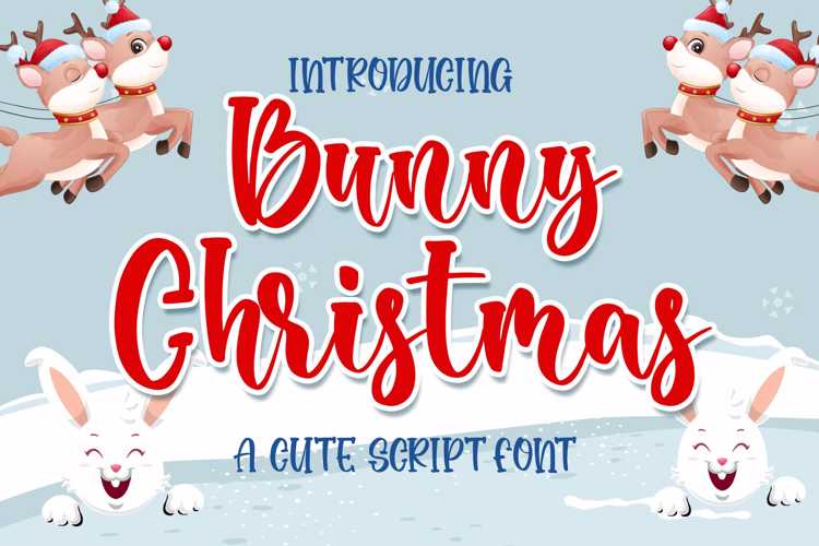 Bunny Christmas Font