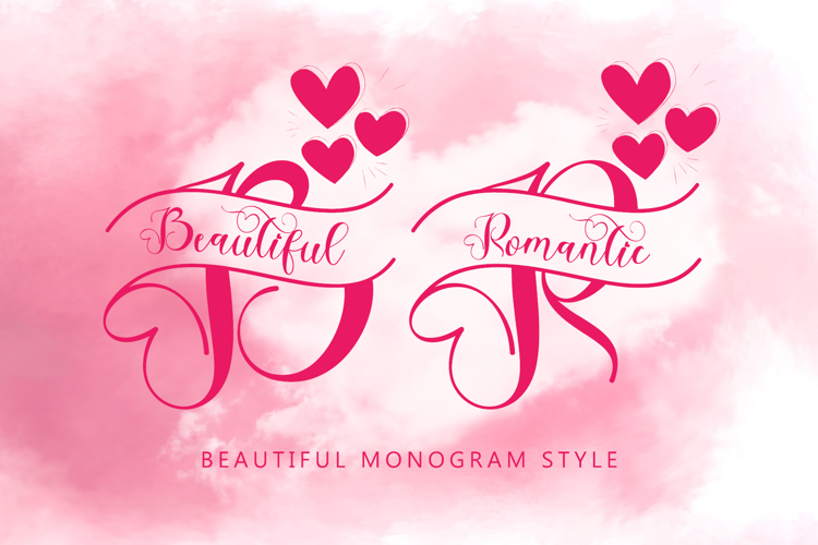 Romantic Monogram Style Font