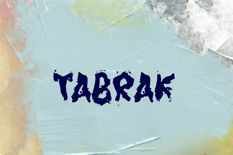 t Tabrak Font