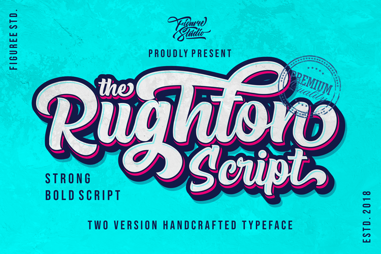 The Rughton Script Font
