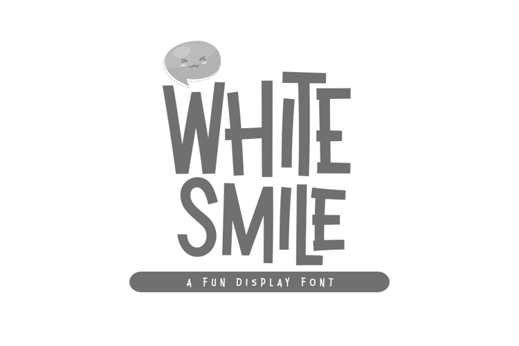 White Smile Font