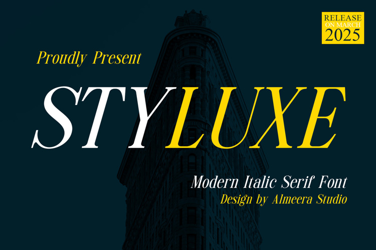 Preview of Styluxe Font