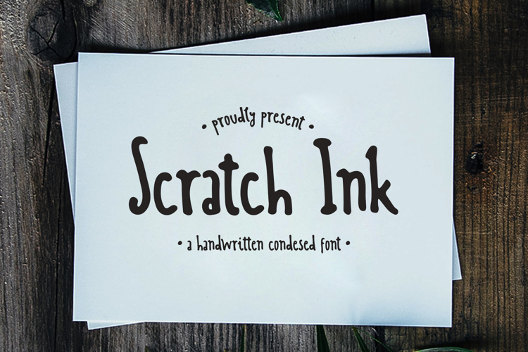 Scratch Ink Font