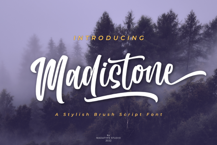 Preview of Madistone Font