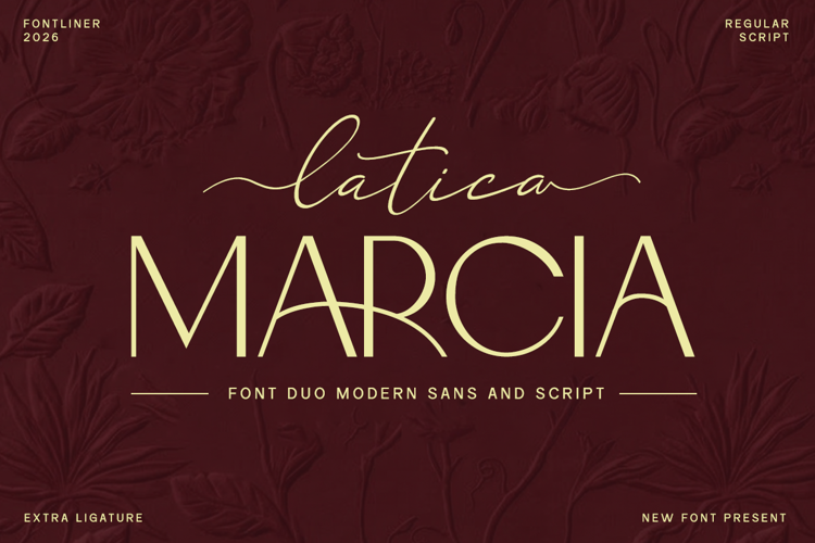 Preview of Latica Marcia Font