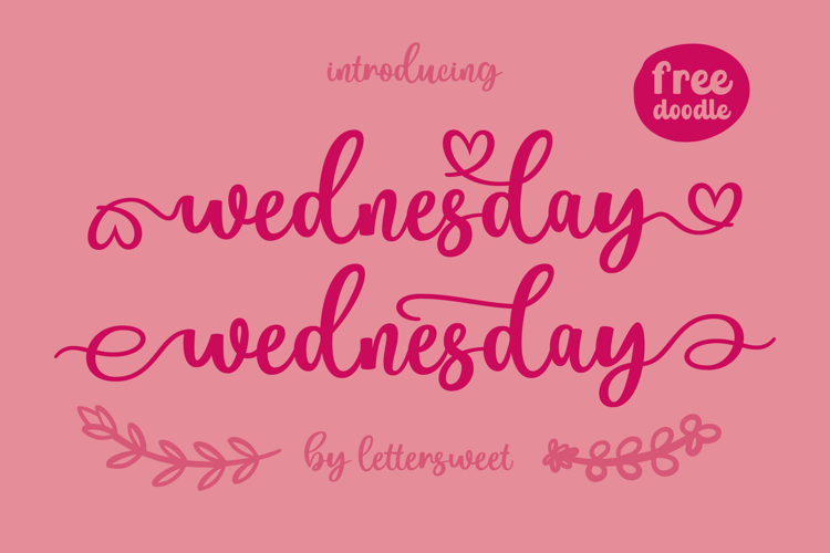 Preview of Wednesday Font
