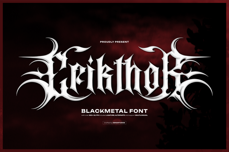 Preview of Crikthor Font