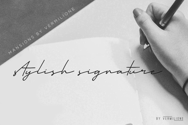 Preview of Mansions DEMO Font