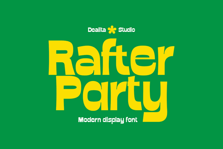 Preview of Rafter Party Font