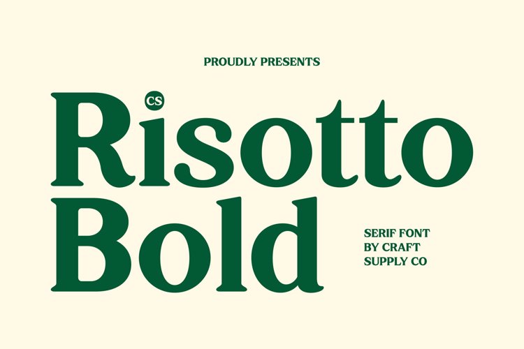 Preview of CS Risotto Font