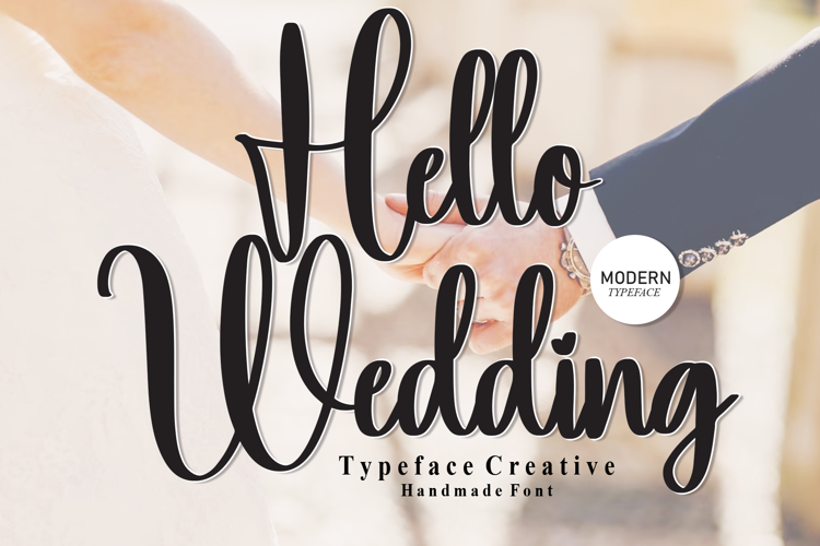 Preview of Hello Wedding Font