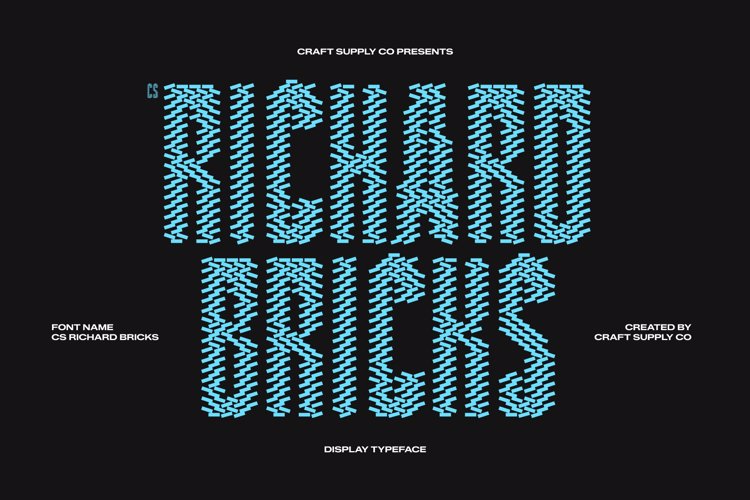 Preview of CS Richard Bricks Font