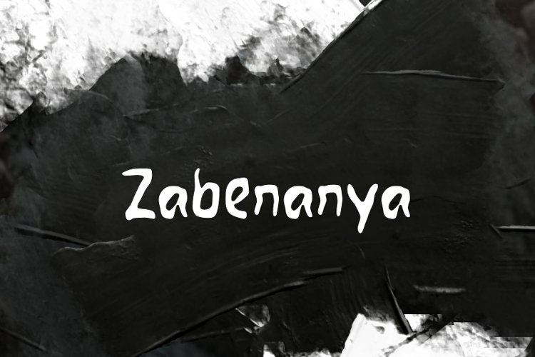 Preview of z  Zabenanya Font