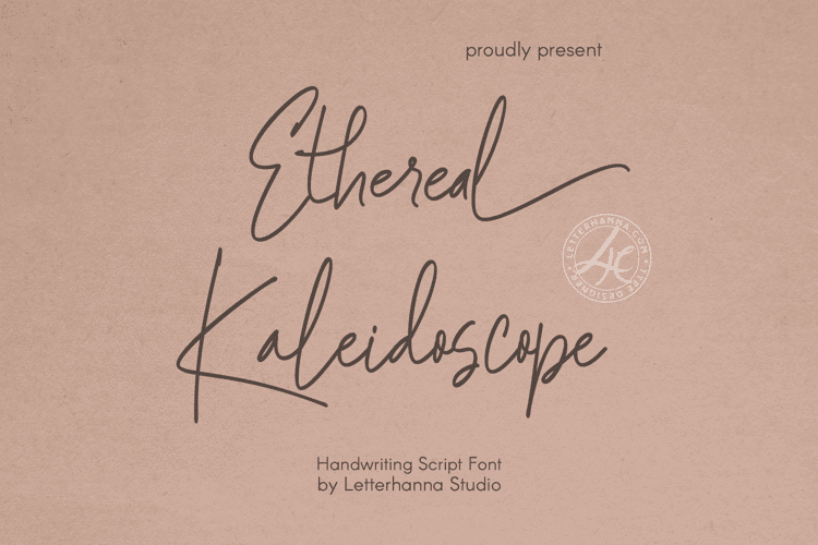 Preview of Ethereal Kaleidoscope Font