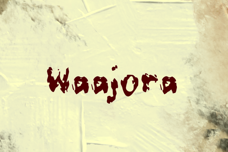Preview of w Waajora Font