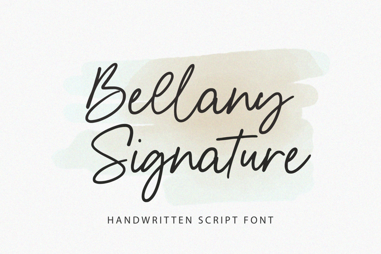 Bellany Signature Font