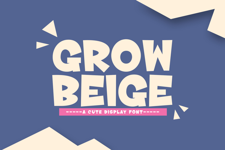 Grow Beige Font