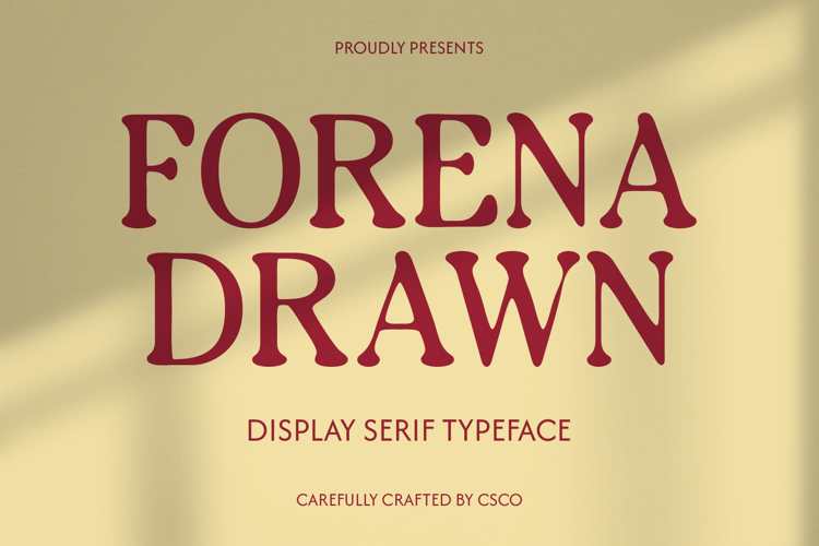 Forena Drawn Font