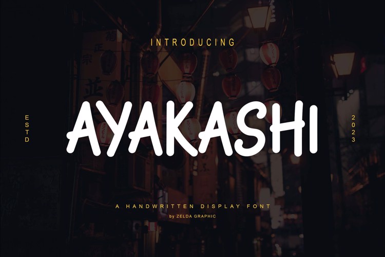 Ayakashi Font