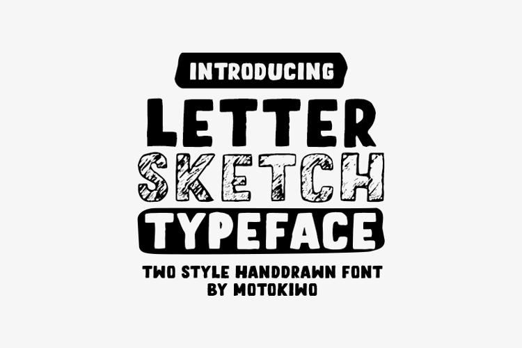 Letter Sketch Font