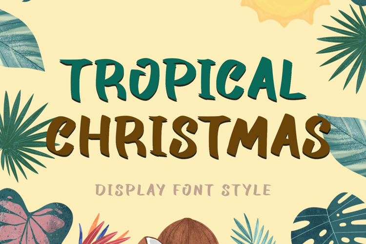 Tropical Christmas Font